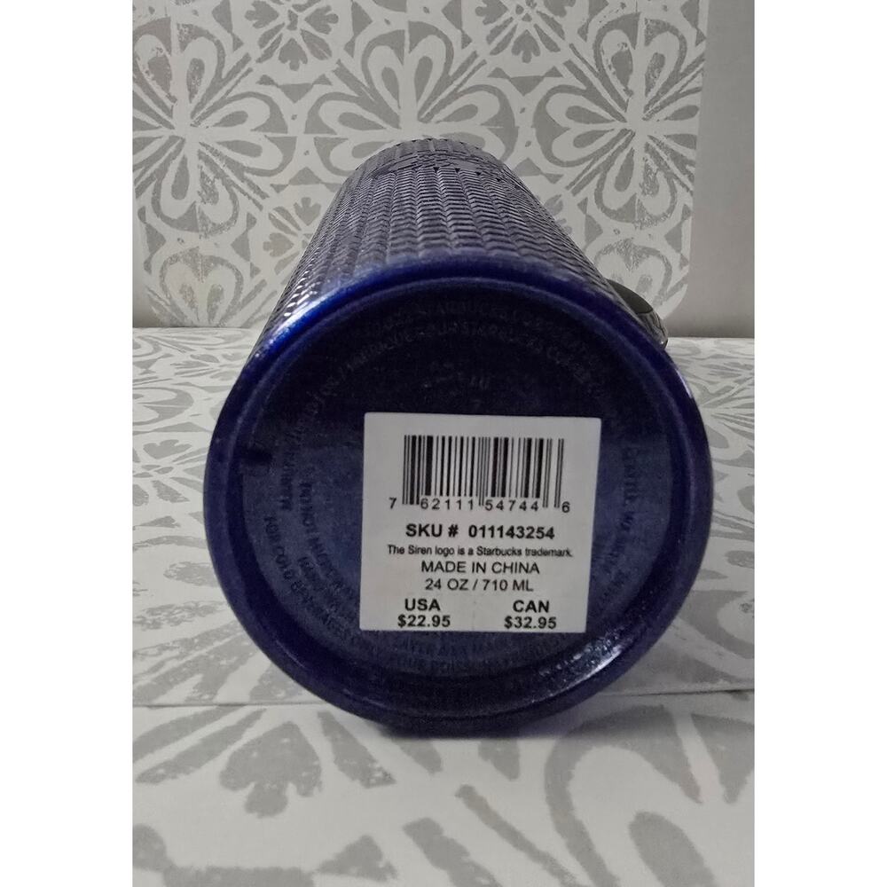 NWT Starbucks 2023 Summer Cobalt Blue Studded Tumbler – 24 oz Venti - Picture 9 of 13